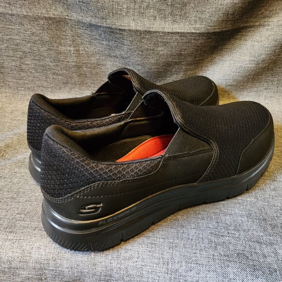 Men\'s Size 11.5 Skechers Work Black Relaced Fit Slip Resistant Slip On Shoes main image 10